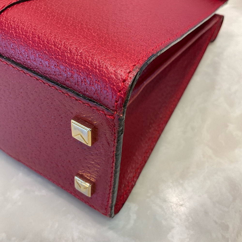Michael Kors red pebbled leather purse, Excellent Condition - Picture 13 of 16